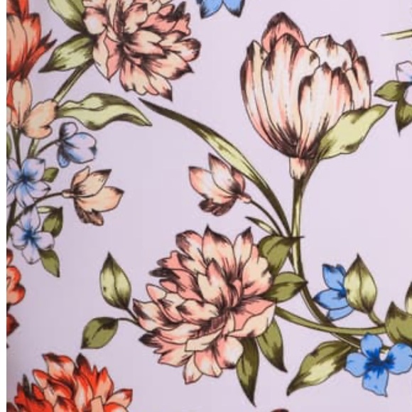 Maggy London Floral Print Charmeuse Midi Dress - Picture 5 of 5